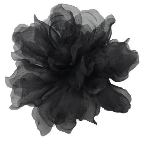 PRICES MAY VARY. Genuine M&S Schmalberg Flower Handmade in New York City 100% Silk Organza Material (this material is very soft and sheer) Perfect for weddings, proms, and special events. Brooch Pin Backing Easily attachs to a ribbon to become a flower choker M&S Schmalberg Black Silk Gardenia Flower Pin. This captivating accessory is meticulously handcrafted with real silk organza. Designed with utmost care and attention to detail, this elegant flower pin is an impeccable addition to any ensemb Hijab Design, Gardenia Flower, Pearl Embroidery, Fabric Flower Brooch, Fabric Brooch, Flower Handmade, Velvet Flowers, Brand Image, Black Flower