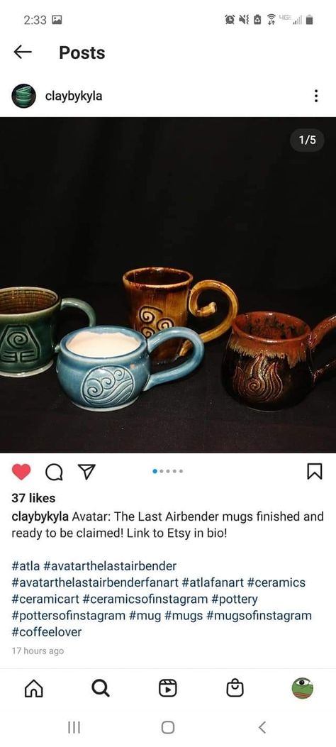 Avatar The Last Airbender Ceramic, Avatar The Last Airbender Pottery, Avatar Ceramics, Nerdy Pottery, Nerdy Ceramics, Anime Pottery, Ceramica Ideas, Dinner Ware, Pottery Inspo