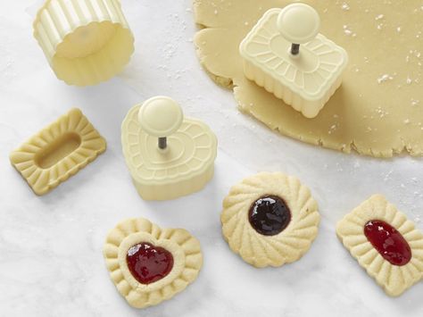 Kolaczki Recipe, Thumbprint Cookie, Cookie Press, Thumbprint Cookies, Cookie Stamps, Cut Out Cookies, Savoury Cake, Mint Chocolate, Williams Sonoma