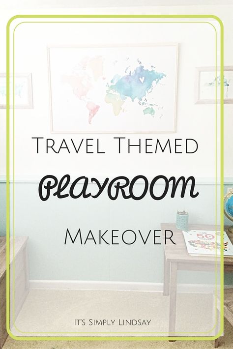 Playroom Travel Theme, Playroom Adventure Theme, Travel Theme Playroom, Around The World Playroom, Adventure Theme Playroom, Playroom Theme Ideas, Travel Playroom, Toy Room Inspiration, Adventure Playroom