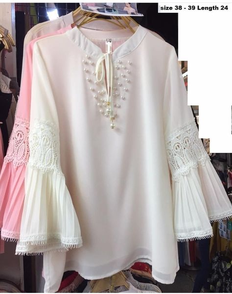 Ladies Tops Fashion Sleeves, New Top Design, Dresses Pakistani, Pakistani Fashion Casual, Pakistani Dresses Casual, Fashion Tops Blouse, Sleeves Designs For Dresses, Fancy Dress Design, Ladies Tops