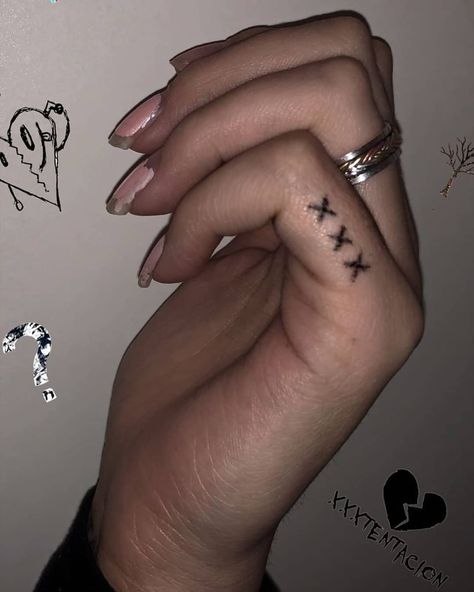 ʰᵘᵐᵃⁿᶻℜᵛⁱˡˡᵉ. on Instagram: “🤓🖤⛓” Mine Tattoo, Herren Hand Tattoos, Stick Poke, Stick Tattoo, Stick Poke Tattoo, Petit Tattoo, Grunge Tattoo, Finger Tattoo For Women, Finger Tats