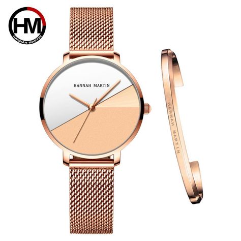 <p>Create and define your own personal style with this stunning Hannah Martin Designer Ladies Quartz watch with Bracelet, where quality, style, precision and luxury come together as a remarkable unique timepiece. This minimalist designer watch and bracelet set for ladies is an outstanding combination of style and attitude. A true designer statement and the perfect watch for any season. This watch has a very timeless and stylish design, allowing you to stay chic and trendy at all times. </p> <p>H Hannah Martin, Set Bracelet, Viking Bracelet, Women Watches, Stainless Steel Mesh, Viking Jewelry, Steel Mesh, Stainless Steel Band, Watch Movement