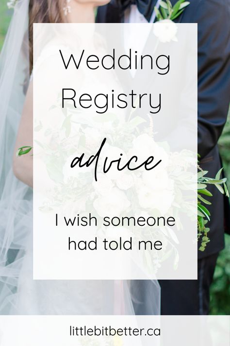 Looking for tips to build your wedding registry? Click to read helpful advice on building a wedding registry that is practical and realistic. Find out what's worth registering for and what's not. These wedding registry tips are sure to make the wedding registry process much simpler! Wedding Registry Sign, Wedding Gift Registry Wording, Wedding Registry Ideas Alternative, What To Ask For On Your Wedding Registry, How To Make A Wedding Registry, Minimalist Wedding Registry, Ideas For Wedding Registry, Things To Register For Wedding, Wedding Registry Checklist Amazon