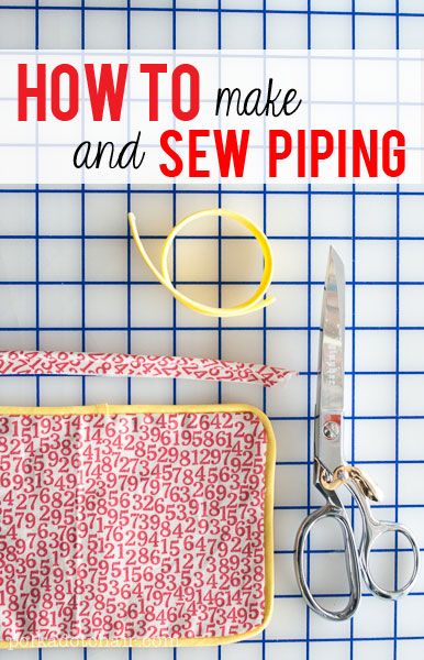 How to make and sew piping Sew Piping, Sewing Piping, Polka Dot Chair, Sewing 101, Beginner Sewing Projects Easy, Sewing Blogs, Sewing Lessons, Sewing Needle, Sewing Projects For Beginners