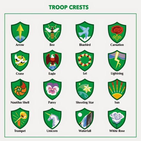 Troop Leader Mom: Getting Started with Daisy Girl Scouts (and Brownies Too!): Brownies: Choosing a Troop Crest Multi Level Troop Badges, Girl Scout Brownies Meetings, Girl Scout Daisies, Girl Scouts History, Scout Projects, Brownie Ideas, Girl Scout Troop Leader, Girl Scouts Brownies, Brownie Scouts