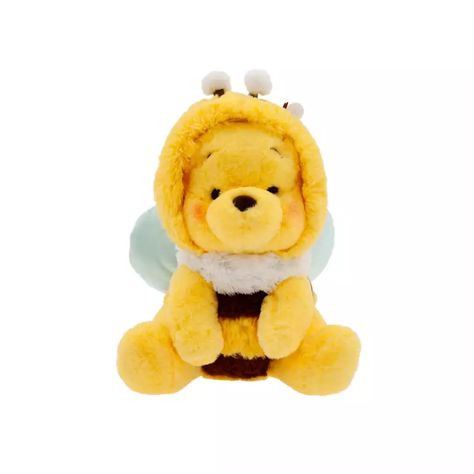 Winnie the Pooh as Bee Plush – Small 13 1/2'' Fluffy Bee, Winnie The Pooh Character, Caribbean Beach Resort Disney, Bee Plush, Disney Universal Studios, Pooh Plush, Interrior Design, Disney Store Japan, Disney Merch