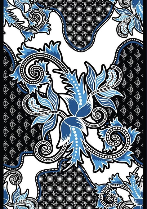 Batik Outer, Neat Work, Flower Pattern Drawing, Motif Batik, Batik Design, Batik Pattern, African Pattern, Batik Prints, Motif Design