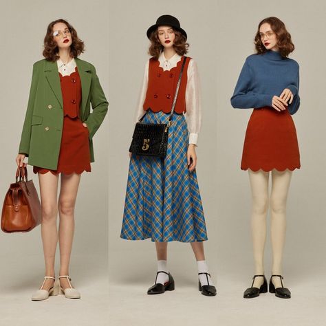 Tnewties トゥエンティーズ (@20s_tnewties) / X Gamine Outfits, Gamine Style, Funky Outfits, Poses References, Looks Vintage, Retro Outfits, Outfits Casuales, Look Cool, Cute Casual Outfits