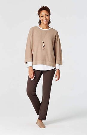 Sale View All | JJill Petite Womens Clothing, Linen Ankle Pants, Curated Closet, Kimono Sweater, Jacquard Sweater, Cashmere Yarn, Kimono Sleeves, Hooded Dress, Waffle Knit Top