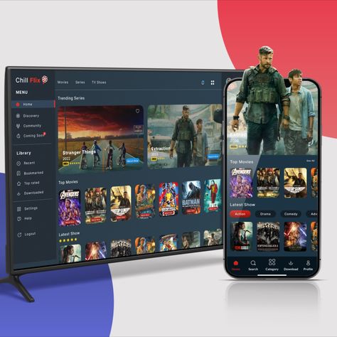 OTT Platform UI Design Netflix Web Design, Streaming Platform Design, Netflix Design, Video Streaming App, Video Streaming Website Design, Movie App Ui Design, Live Streaming App, Netflix App, Netflix Chill