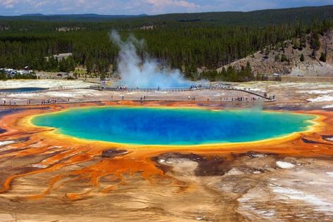 Grand Prismatic Spring, Grand Prismatic, National Parks America, Visit Yellowstone, Yellowstone Park, Largest Waterfall, Wadi Rum, Old Faithful, Vacation Deals