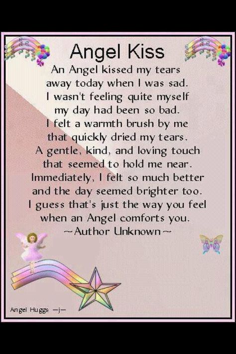 Angel kiss Angel Protector, Christian Poems, Angel Kiss, Angel Blessings, Angel Signs, Angel Quotes, I Believe In Angels, Angel Kisses, Angel Prayers