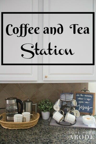 Tea And Coffee Station, Coffee Vibes Aesthetic, Coffee Station Ideas Countertop, Coffee And Tea Station, Coffee Bar In Kitchen, Bar In Kitchen, Office Coffee Station, Coffee Station Kitchen, Coffee Vibes