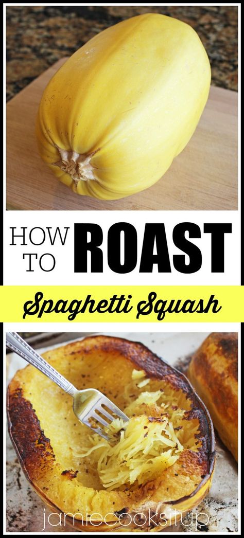 Roast Spaghetti Squash, Spaghetti Easy, Roasted Spaghetti Squash, Baked Spaghetti Squash, How To Roast, Spaghetti Squash Recipes, Low Carbs, Squash Recipes, Spaghetti Squash