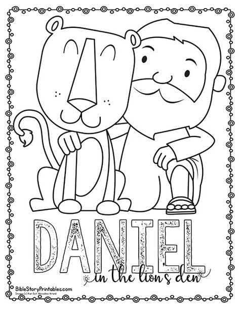 Daniel in the Lion's Den Bible Printables - Bible Story Printables Daniel Bible Story Pictures, Daniel And The Lions Den Coloring Sheet, Daniel Lions Den Coloring Page, Daniel And The Lions Den Coloring Page Free Printable, Daniel Lions Den Activities, Preschool Daniel And The Lions Den, Bible Stories For Kids Printable, Daniel In The Lions Den Coloring Page, Daniel And Lions Den Craft Preschool