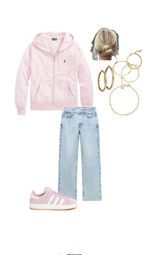 Ralph Lauren pink  zip up Pink Ralph Lauren Shirt Outfit, Pink Zip Up Outfit, Polo Jacket Outfits, Ralph Lauren Shirt Outfit, Zip Up Sweater Outfit, Zip Up Outfit, Pink Jacket Outfit, Pink Ralph Lauren, Polo Jacket