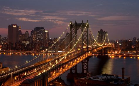 Desktop HD Wallpapers Free Downloads: Beautiful Bridges in Nights HD Wallpapers Bridge Images, New York Bridge, Nyc Wallpaper, San Francisco Bridge, Bridge Wallpaper, New York City Night, New York Wallpaper, New York Night, York Wallpaper