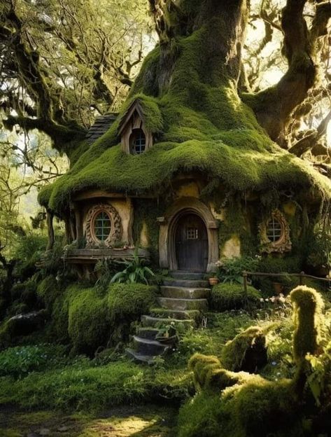 Casa Do Hobbit, Lewis Aesthetic, Fairytale Houses, Casa Hobbit, Fairytale House, Storybook Homes, Forest Cottage, Fairytale Cottage, Amber Lewis