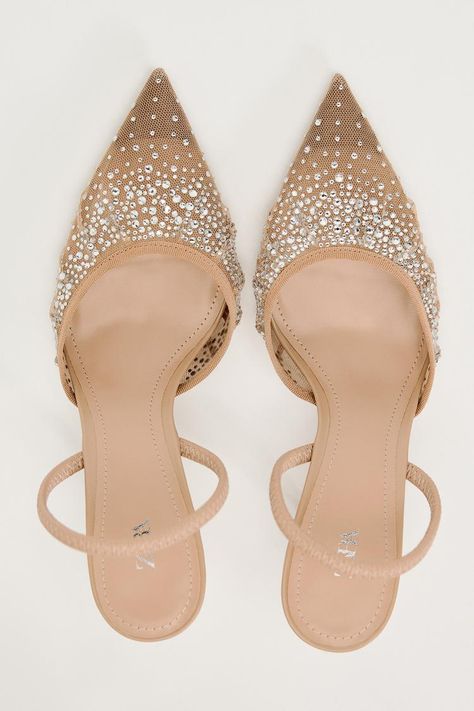 Beige Heels, Slingback Shoes, Elegant Shoes, Prom Shoes, Slingbacks, Zara Shoes, Skorts, Beauty Accessories, Bridal Shoes