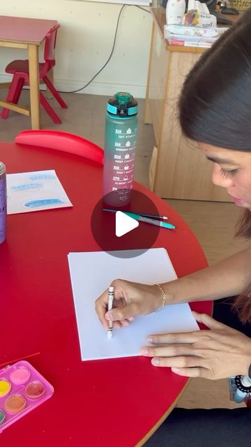 Yasmin Elnaser on Instagram: "Magic Ink Activity! 🖍️

You will need to use a white crayon to write some words or numbers on a piece of paper.
Then, give your students small paintbrushes 🖌️and watercolors 🎨 Once they start painting over the paper, the hidden words or numbers will magically appear!
#kindergarten #kindergartenteacher" White Crayon And Watercolor, Magic Writing, Hidden Words, Start Painting, Kindergarten Teachers, Some Words, Crayon, Kindergarten, Writing