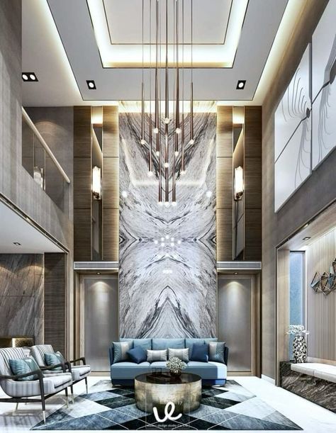 home decor ideas
living room styling tips
dream home design Classic Living Room Design, Double Height Living Room, High Ceiling Living Room, Art Deco Interior Design, Double Height, Luxury Living Room Design, Small Apartment Living Room, New Interior Design, Lobby Design