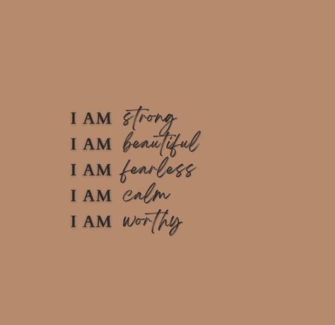 . Repeat after me: I AM strong I AM beautiful I AM fearless I AM calm I AM worthy . . . . . . . . #affirmations #positivity… | Instagram Worthy Affirmations, Fearless Song, I Am Calm, I Am Fearless, Repeat After Me, I Am Beautiful, I Am Worthy, I Am Strong, Affirmations