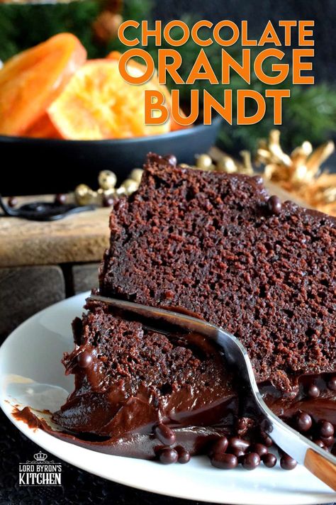 Chocolate Orange Bundt Cake, Chocolate Orange Cake Recipe, Orange And Chocolate Cake, Bundt Cake Chocolate, Christmas Bundt Cake Recipes, Marble Bundt Cake, Chocolate Orange Cake, Orange Bundt Cake, Chocolate And Orange