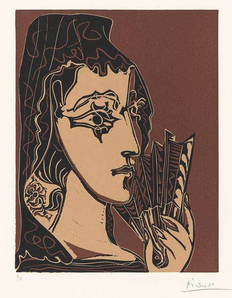 PABLO PICASSO | L'Espagnole (B. 1095; Ba. 1324) | 1960s, Prints & Multiples | Christie's Picasso Prints, Spanish Girl, Picasso Portraits, Picasso Drawing, Cubist Movement, Pablo Picasso Art, Art Picasso, Pablo Picasso Paintings, Spanish Woman