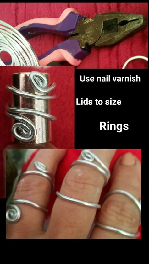 Diy finger splint ring Diy Finger Splint Ring, Ring Splints Diy, Diy Finger Splint, Ring Splints, Diy Wire Rings, Finger Splint, Jewlery Rings, Wire Jewelry Rings, Metal Jewelry Making