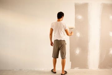 Pretty much anyone can learn to paint drywall. Learn how to paint drywall using the process will get you the best results. Gypsum Wall, Drywall Installation, Drywall Repair, Gypsum Board, High Gloss Paint, Plaster Of Paris, Flat Paint, Painted Boards, Diy Garage