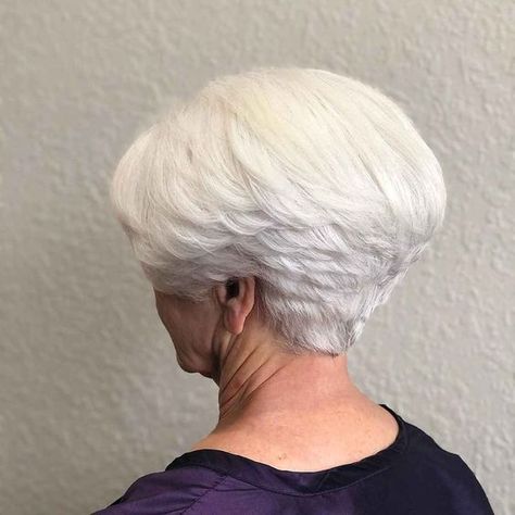 Short Stacked Wedge Haircut, Short Wedge Hairstyles, Wedge Haircuts, Short Wedge Haircut, Wedge Haircut, Short White Hair, Wedge Hairstyles, Short Sassy Haircuts, Thick Hair Cuts