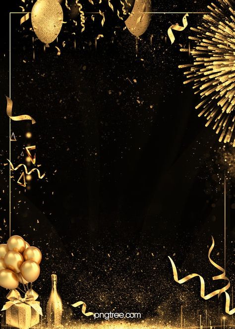 black gold,party,background,creative,textured,the wine bottle,fireworks,coloured ribbon,balloon,baloon Black Party Background, Ribbon Balloon, Black Gold Christmas, Gold And Black Background, Fireworks Background, Background Birthday, Celebration Balloons, Balloon Background, Birthday Flyer