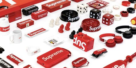 The Best Supreme Accessories for Your Home, Ever | HYPEBEAST Merchandise Ideas Products, Hypebeast Accessories, Supreme Merch, Smeg Mini Fridge, Supreme Products, Supreme Design, Supreme Store, Supreme Lv, Supreme Art