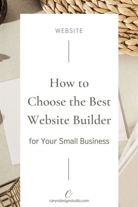 How to choose the best website builder by Caryn Design Studio. In this post, you'll learn to ask the right questions when choosing the best website builders for your small business. You'll see the advantages and disadvantages comparison for the most popular website builders such as Wordpress, Squarespace, ShowIt, Wix, and Shopify. This blog post will help you choose the right one for your business. Check out the detailed pros and cons at https://caryndesignstudio.com/blog/best-website-builders Pretty Website, Website Builders, Website Design Wordpress, Build Your Own Website, Branding Website, Homepage Design, Advantages And Disadvantages, Web Design Tips, Wordpress Website Design