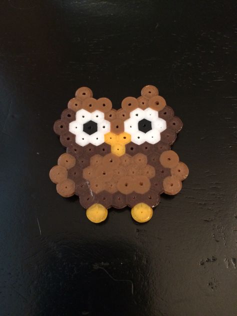 Perler Beads Owl, Perler Beads Ideas Animals, Hama Beads Owl, Owl Perler Beads, Owl Perler Bead Patterns, Owl Perler, Hama Beads Animals, Fusion Beads, 3d Perler Bead