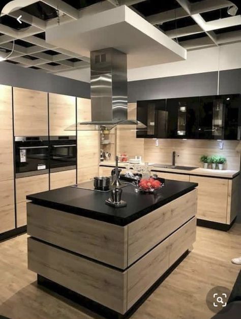 Dapur Rustic, Modern Kitchen Set, Basement Conversion, Model Dapur, Separate Kitchen, Fresh Kitchen, Dream Kitchens Design, Contemporary Kitchen Design, Kitchen Island Design