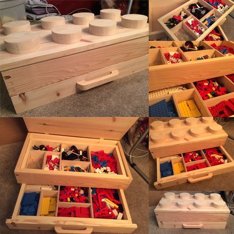 Wooden LEGO Box | I made this for a DT Final piece, it consi… | Flickr Lego Wood Projects, Wooden Lego Storage, Wooden Lego Table, Lego Box Ideas, Lego Box Storage, Lego Ornaments, Lego Storage Boxes, Puzzle Drawing, Lego Bedroom