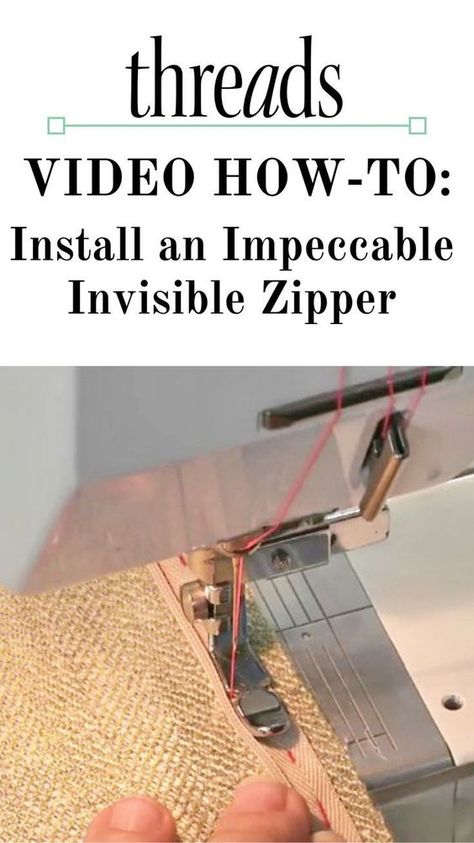 Learn a smart technique for installing an imperceptible invisible zipper in this thorough video tutorial. #zipper #invisiblezipper #howtosew #sewingvideo 1000 Lifehacks, Fat Quarter Projects, Beginner Sewing Projects Easy, Mood Fabrics, Leftover Fabric, Fabric Baskets, Sewing Projects For Beginners, Sewing Skills, Love Sewing