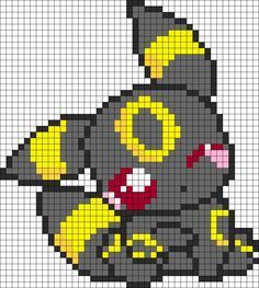 Pokemon Adorable Umbreon bead pattern Umbreon Cross Stitch, Umbreon Perler, Pikachu Perler Bead Pattern, Stitch Perler Bead Pattern, Perler Bead Patterns Pokemon, Pokémon Perler Beads, Kawaii Perler Bead Patterns, Pokemon Kandi, Pokemon Perler Bead Patterns