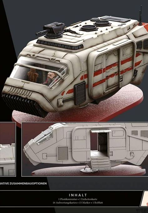 A-a5, Shuttle, Star Wars, Star Wars Legion, Transport - A-A5 - Gallery - DakkaDakka | If you can't find 'that guy', you are 'that guy'. Star Wars Speeder, Ffg Star Wars, Star Wars Legion, Starship Concept, Star Wars Vehicles, Power Wheels, Graffiti Wall, Space Marine, Book Ideas