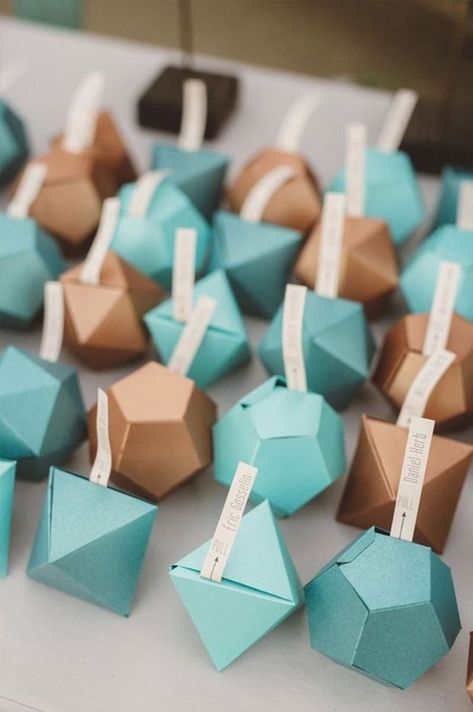 Geometric Wedding Decor, Geometric Wedding Cakes, Origami Wedding, Card Table Wedding, Practical Wedding, Card Table, Wedding Favors Cheap, Palm Springs Wedding, Geometric Wedding