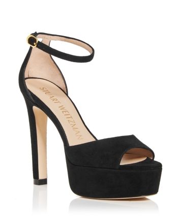 Stuart Weitzman Platform Sandals, Stewart Weitzman, High Heel Platform Sandals, Blue Suede Heels, Black Patent Pumps, Stuart Weitzman Heels, Black Patent Heels, Black Patent Leather Pumps, Ankle Strap Block Heel