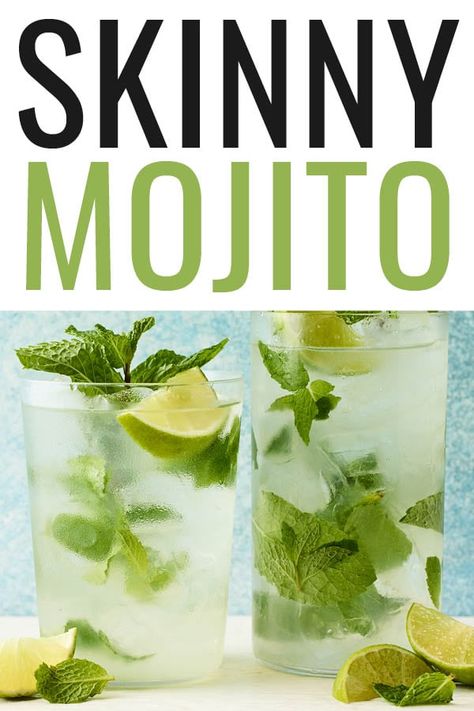 Skinny Mojito Lime Juice Cocktail, Mojito Recipe Classic, Veggie Ideas, Low Calorie Cocktails, Miami Nights, Coctails Recipes, Mint Mojito, Mojito Recipe, Rum Cocktails