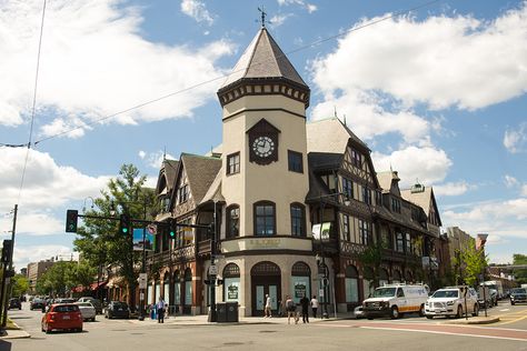 Coolidge Corner Boston, Brookline Massachusetts, Urban Zone, Boston Apartment, Building Photography, Boston Strong, Urban Center, Mixed Use, Summer Beauty