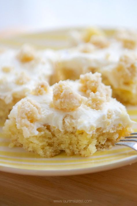 Lemon Buttermilk Crumb Cake Laurens Latest, Lemon Crumb Cake, Crumb Cake, Lemon Desserts, Piece Of Cake, Lemon Recipes, Egg Recipes, Let Them Eat Cake, Coffee Cake