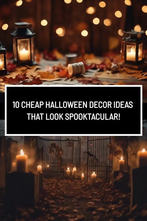 🎃 Cheap Halloween Decor Ideas 🎃 Get ready for Halloween without breaking the bank with these 10 cheap decor ideas! 👻 Discover creative ways to transform your home into a spooky wonderland using budget-friendly materials. From DIY ghost lanterns to eerie window silhouettes, these ideas will help you create a festive and frightening atmosphere without spending a fortune! 🕸️✨ Inexpensive Halloween Decor, Adult Halloween Decorations, Cheap Halloween Decor, Cheap Decor Ideas, Paper Bag Lanterns, Diy Ghost, Creative Halloween Decorations, Cheap Halloween Decorations, Halloween Decor Ideas