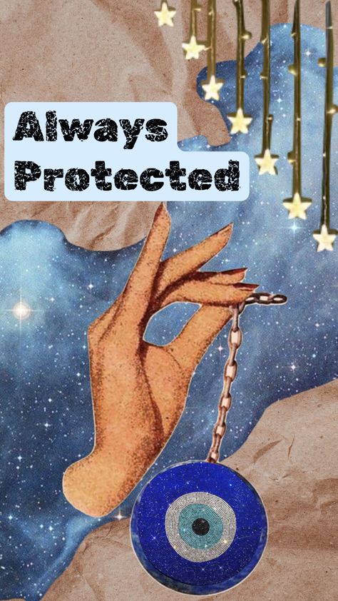 Always Protected #evileye #evil #protection #vibes #hand #wallpaper #background #stars #vintage #vibe #blue #black Evil Eye Quotes, Vibe Blue, Background Stars, Hand Wallpaper, Stars Vintage, Lucky Wallpaper, Evil Eye Art, Spiritual Wallpaper, Blue Aura