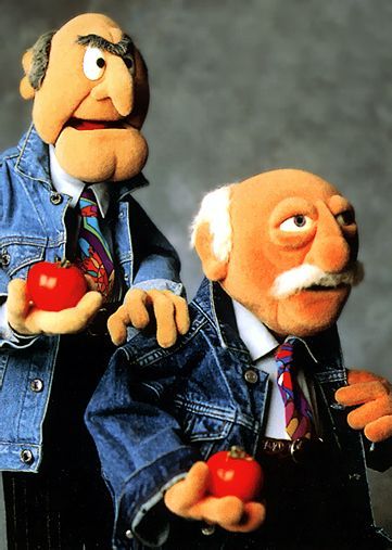 Waldorf & Slater from ''The Muppet Show'' Statler And Waldorf, Fraggle Rock, The Muppet Show, The Muppets, Puppet Show, Kermit The Frog, Jim Henson, Old Tv, Great Memories