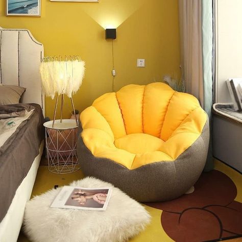 Size: 95-85-71CM Color: D Item Weight 1 Grams Color D Size 95-85-71CM Material synthetic-fiber Tatami Bedroom, Yellow Hanging Chair, Fluffy Chair, Living Room Nordic, Chair Couch, Bean Bag Sofa, Lazy Sofa, Balcony Furniture, Leisure Chair